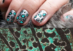 nailart leopard